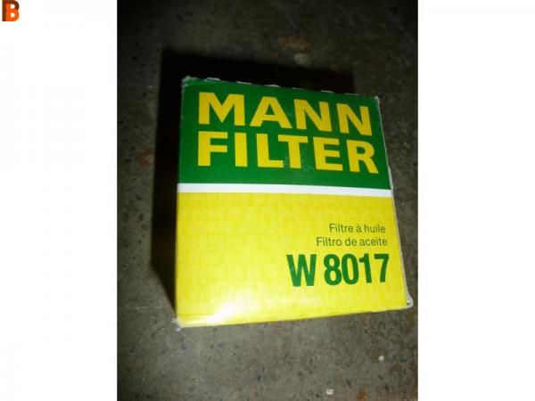Filtre à huile de MANN-FILTER W8017 KIA HYUNDAI